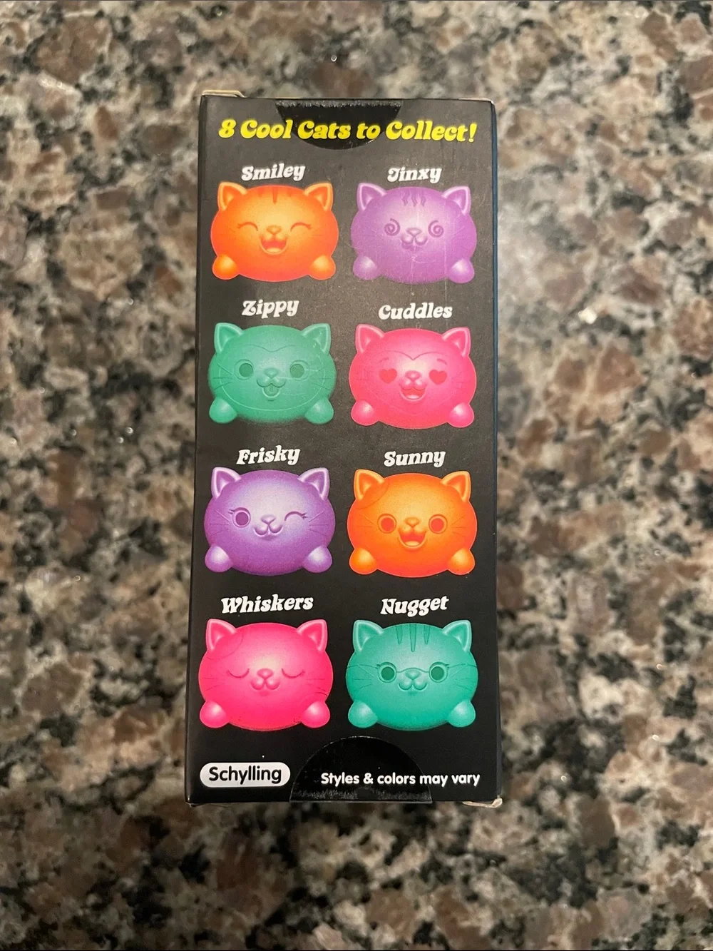 Schylling Teenie Needoh Cool Cats 3-Pack — Purple, Pink & Orange Sealed Pack